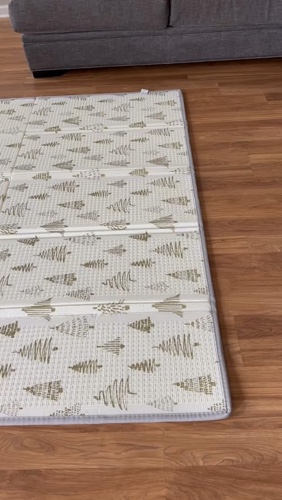Foldable Baby Play Mat, 2 in 1 Fabric and XPE Surface Anti-Slip, 79x71x0.6 inch Extra Thick, Ideal for Infants Toddlers Kids Crawling, Non-Toxic, Waterproof Easy to Clean with Storage Bag