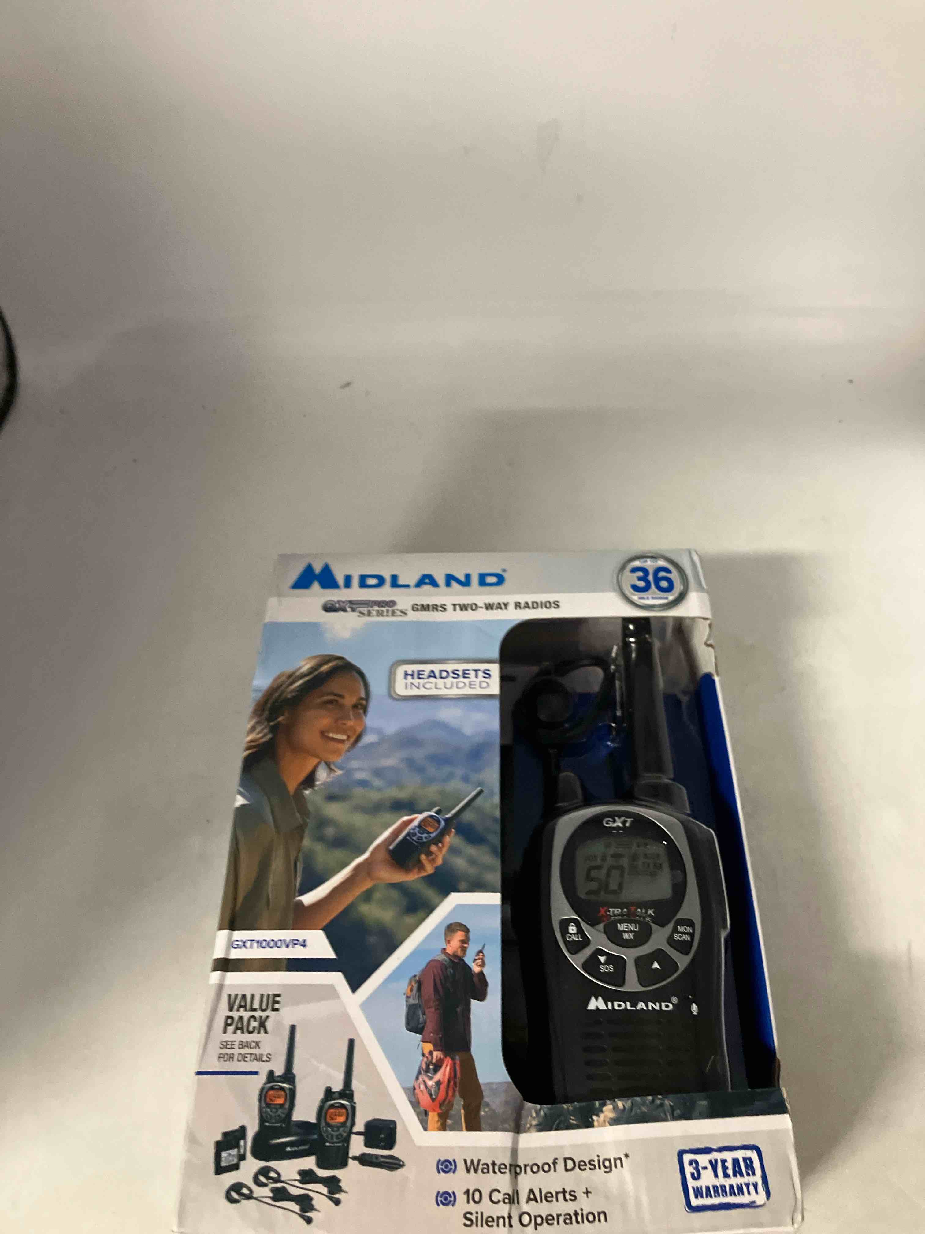 Midland GXT1000VP4 50 Channel GMRS TwoWay Radio Long Range Walkie