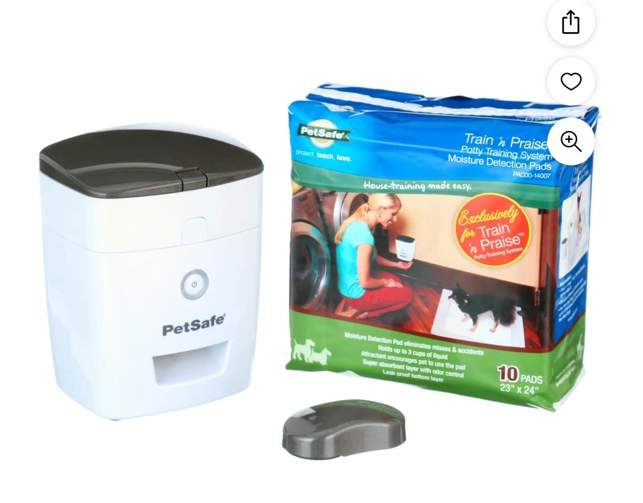 PetSafe Train 'n Praise Dog Potty Training System with Puppy Pads, Use with Dog Treats