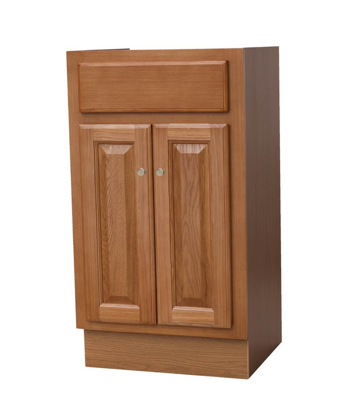 18x16 Raised Panel Oak Bathroom Vanity