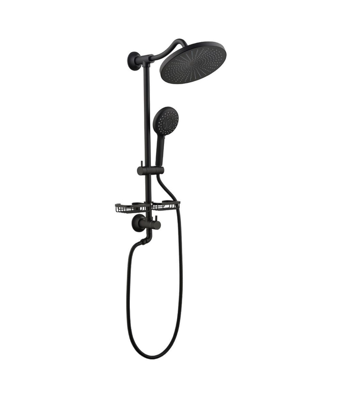Shower System - 10" Rainfall Overhead Shower and 4-Function Handheld Shower Set