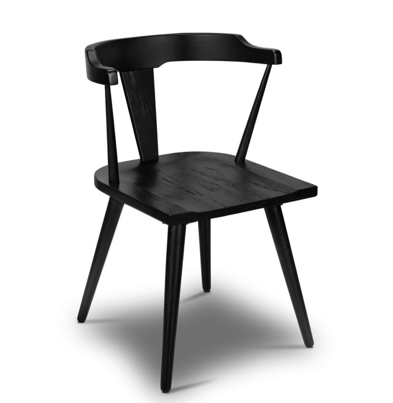 Poly & Bark Enzo Dining Chair - Solid Oak Wood