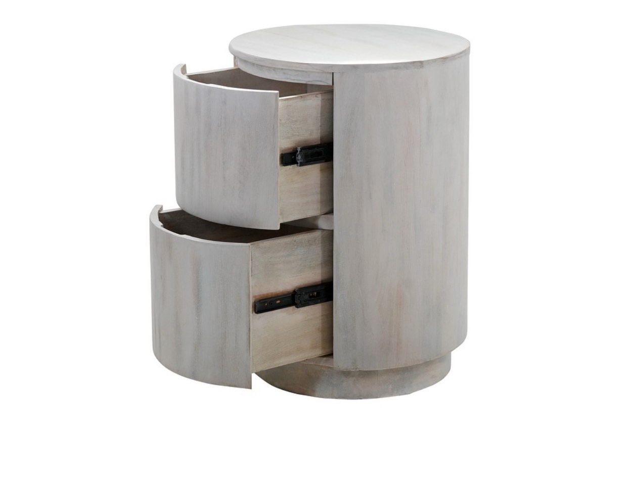 Carolina Living Kingston 2-Drawer 18" Round Nightstand