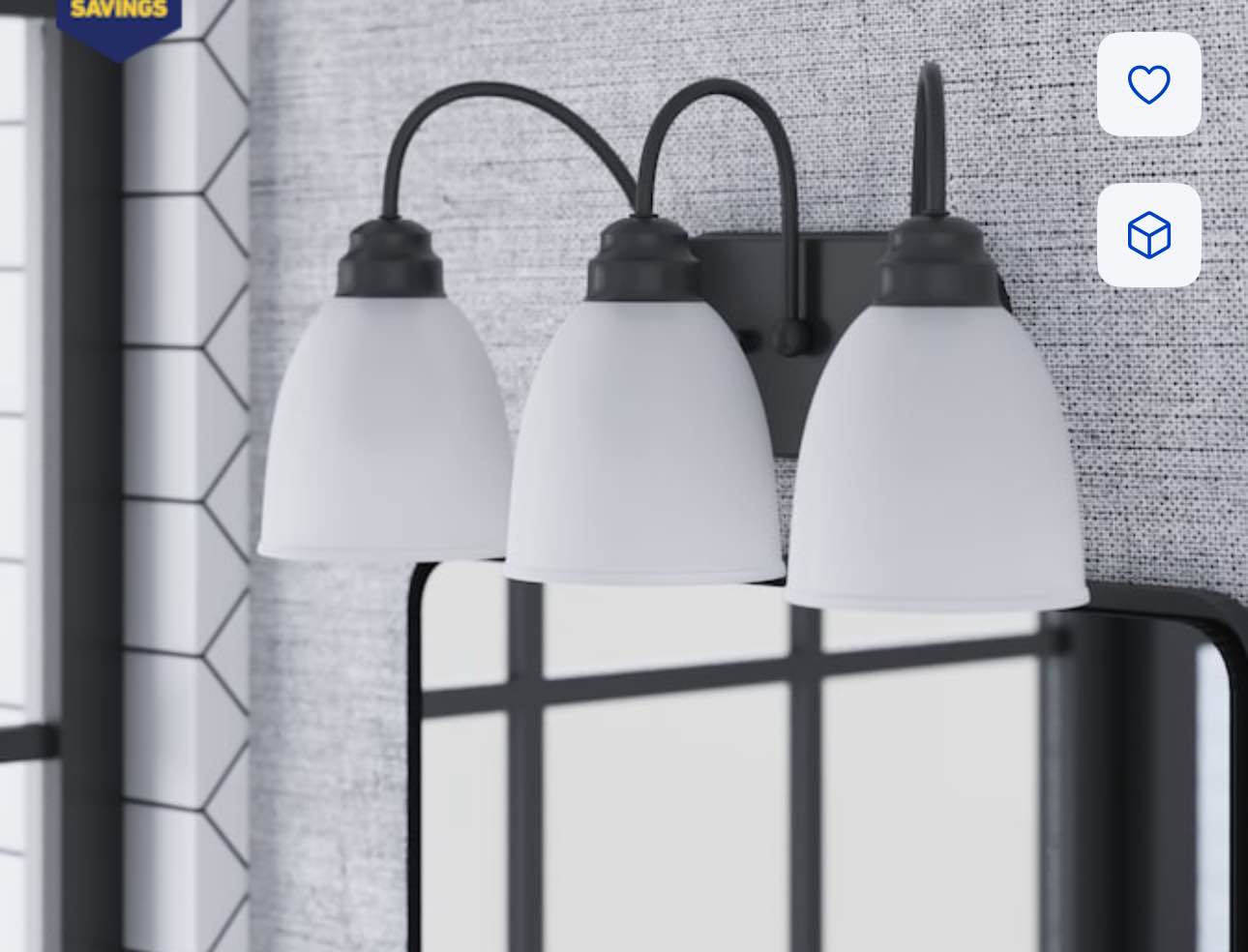 Project Source Wynfield 3-Light Vanity Bar 