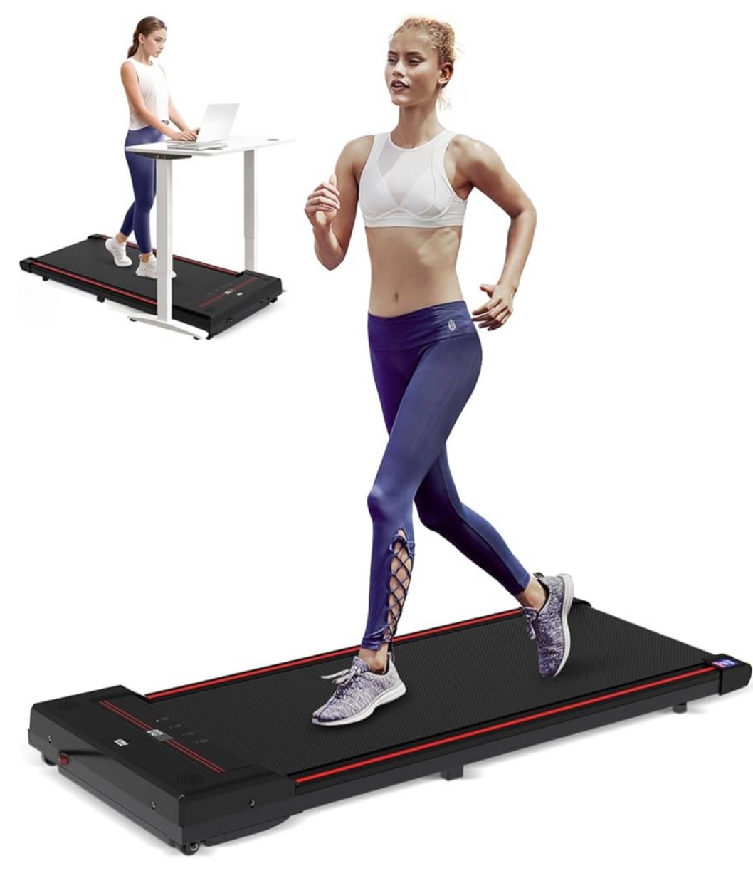 Sperax Walking Pad,Under Desk Treadmills for Home,320 Lbs Capacity,3 in 1 Portable Treadmill Walking