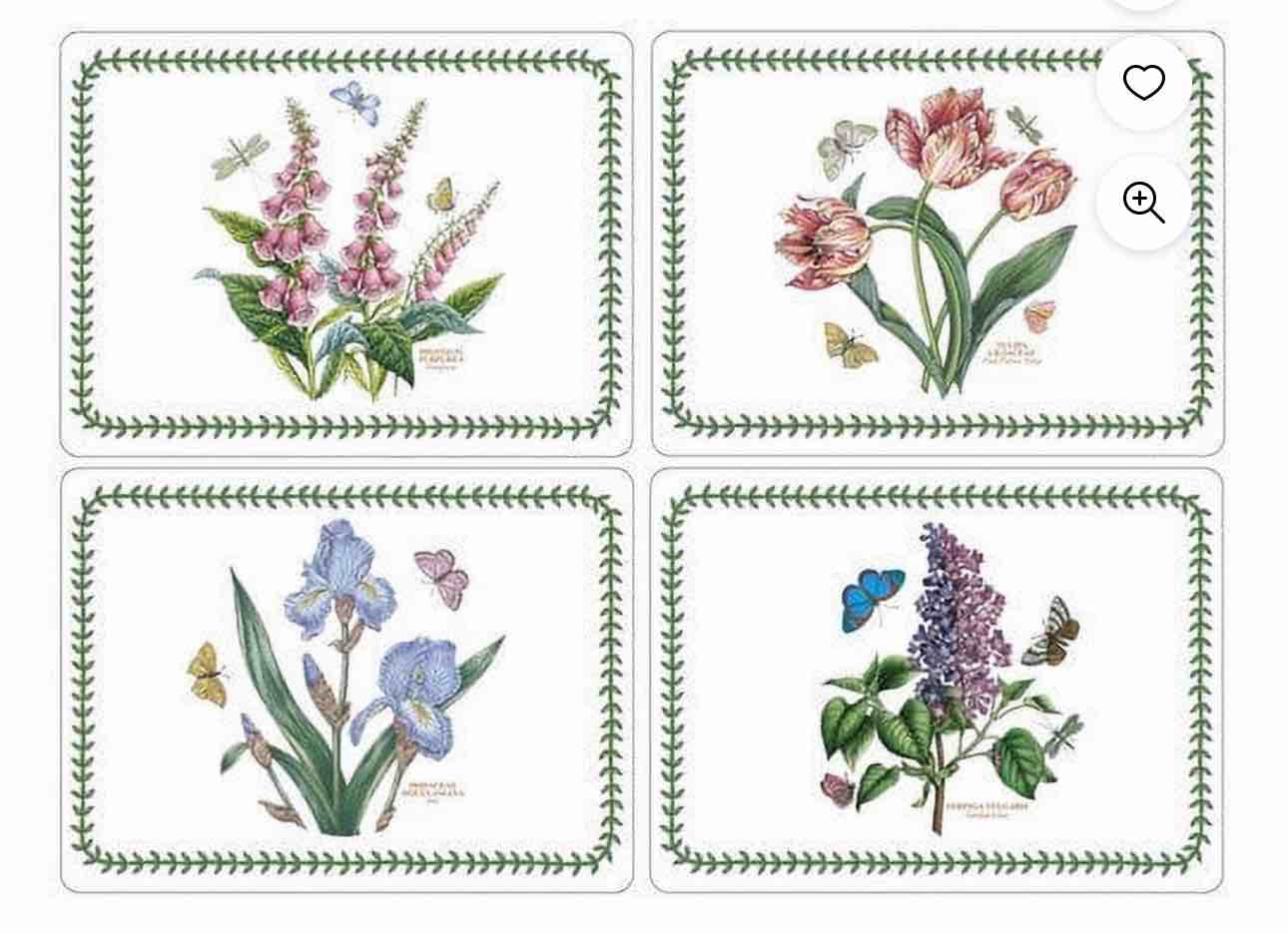 Botanic Garden Placemats Set of 4