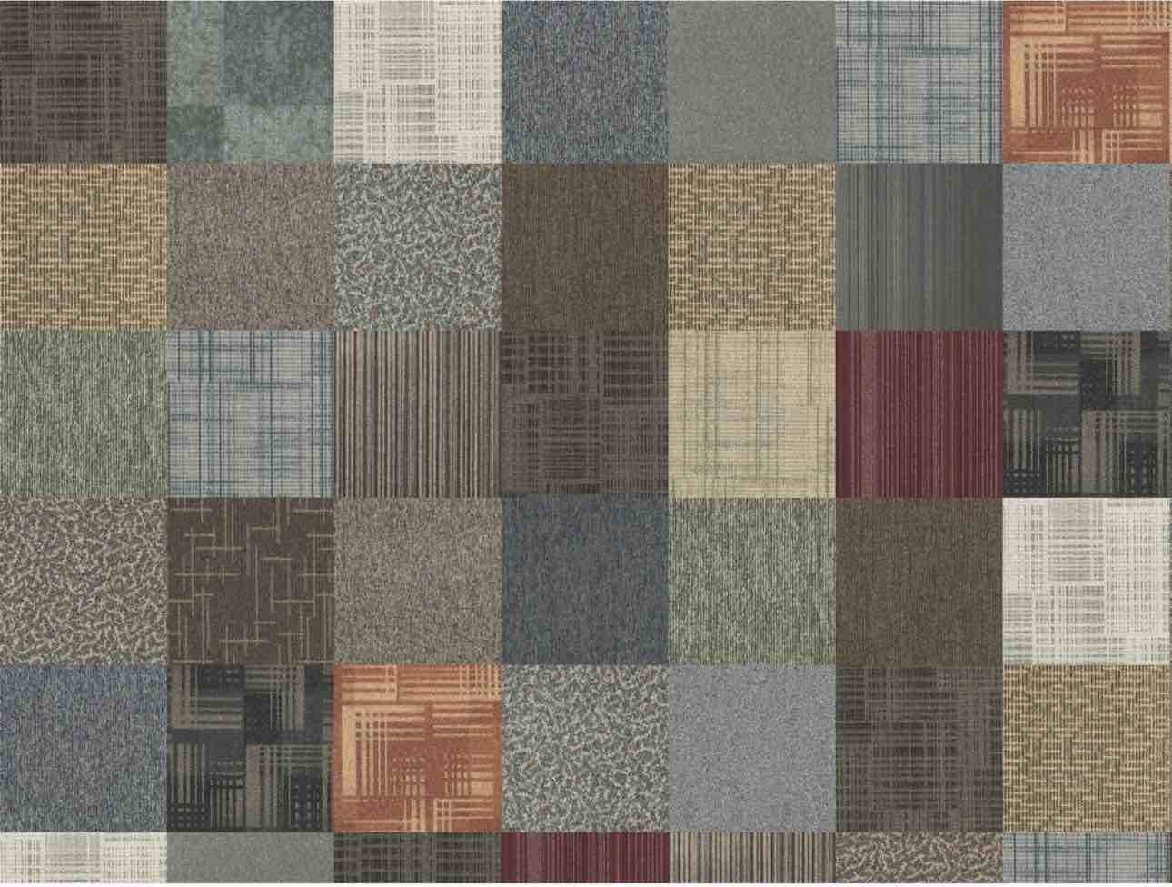 4urFloor -Assorted Carpet Tile 24"x 24" (12 tiles -48sqft)