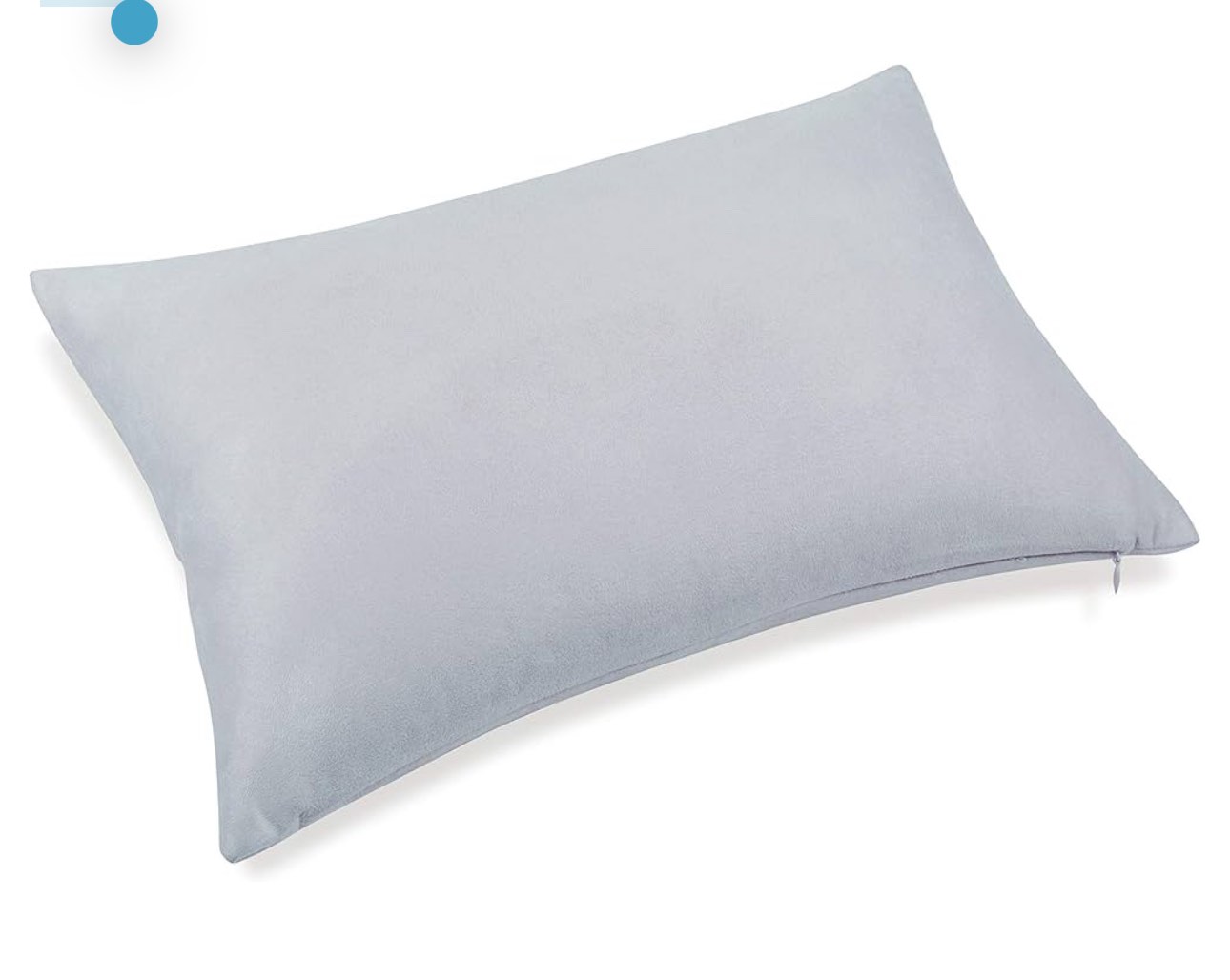 Aiking Home Luxury Faux Suede Decorative Pillow Cover - 12 by 18 Silver