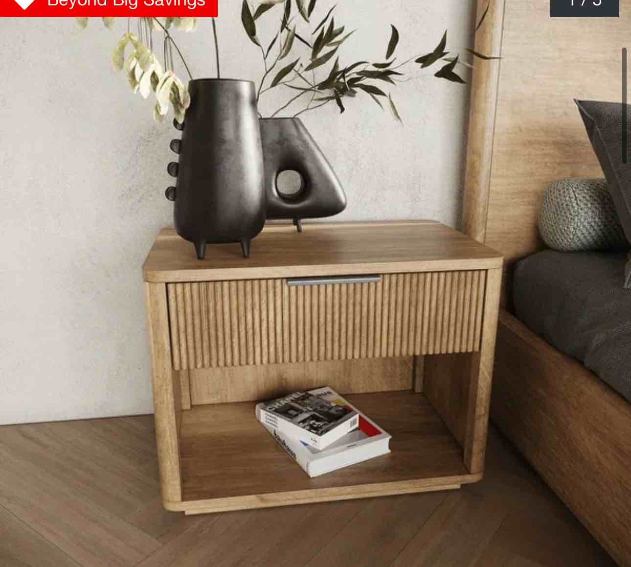 Nova Domus Santa Monica Modern Natural Oak Nightstand