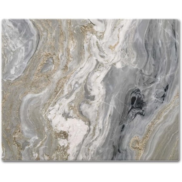 CounterArt Quartz Design Decorative 3mm Heat Tolerant Tempered Glass Cutting Board 15" x 12" Made in the USA Dishwasher Safe