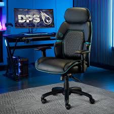 DPS Gaming Chair Blue and Black 