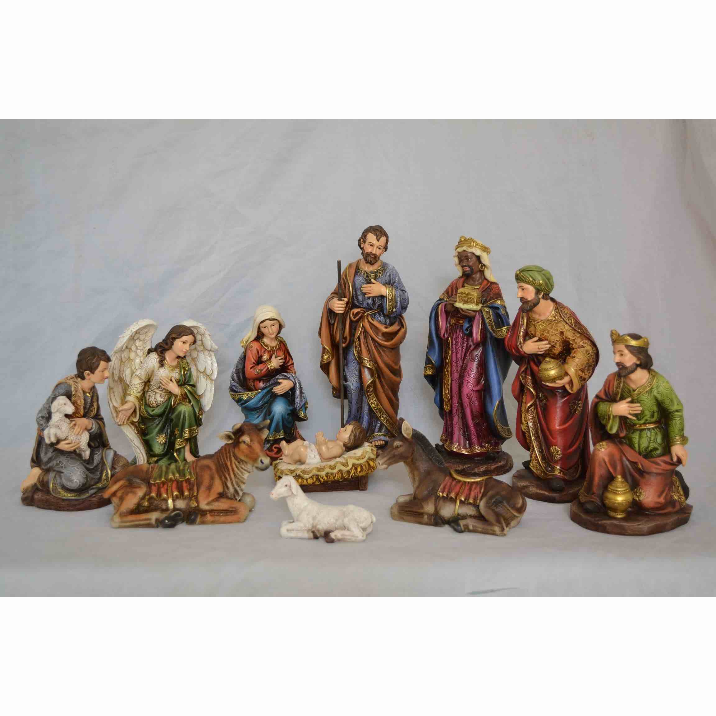 Hi-Line Gift Ltd 81890 4-Piece Christmas Nativity Scene Decor