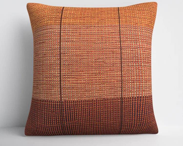 Clyde Embroidered Cotton Throw Pillow