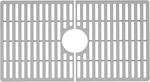 27 in. x 15 in. Silicone Bottom Grid for 30 in. Single Bowl Kitchen Sink in Matte Gold