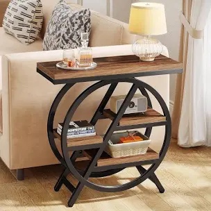 3 tier end table side table with storage tribe designs bed bath beyond