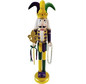 36” Mardi Gras Nutcracker - Multi Multi