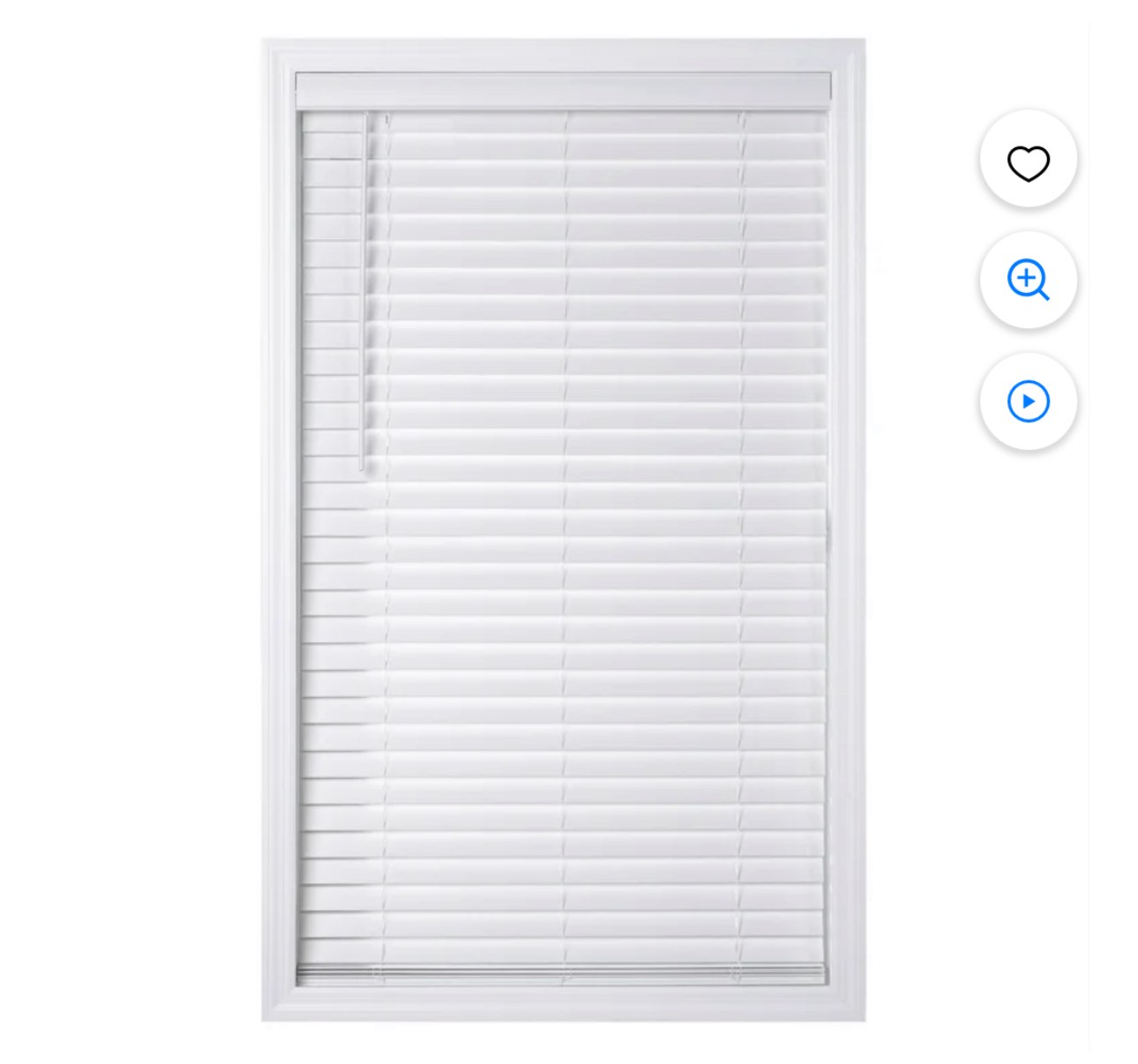 Better Homes & Gardens 2  Cordless Faux Wood Horizontal Blinds  White  34x64