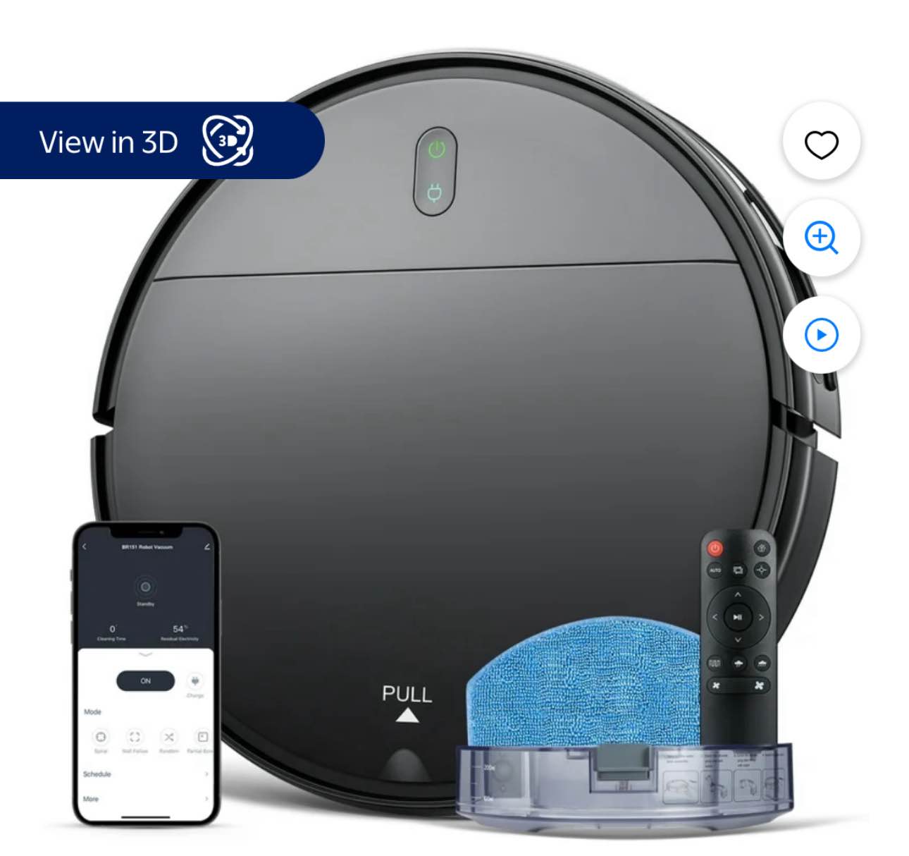 ONSON Robot Vacuum Cleaner  2 in 1 Robot Vacuum and Mop Combo  With WIFI Connection For Pet Hair  Hard Floor