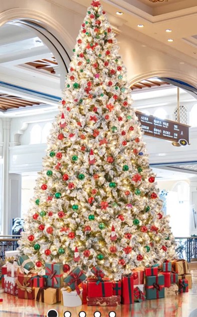 12’ Pre-lit Flocked Artificial Christmas Tree (box one of two)