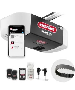 Genie QuietLift Connect - WiFi Smart Garage Door Opener with Added Wireless Keypad, ¾ HPC Smart Belt Drive - Compatible with Alexa and Google Assistant, Model 3053-TKV