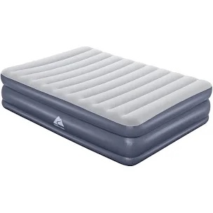 Ozark Trail Tritech QuadComfort 18in Air Mattress Antimicrobial Coating with Built-in AC Pump Queen