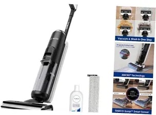 Tineco Floor ONE S6 Cordless Wet Dry Vacuum Floor Cleaner Washer Mop All-in-One for Hard Floors, LED Display, Long Runtime, Dual-Sided Edge Cleaning, Self-Cleaning