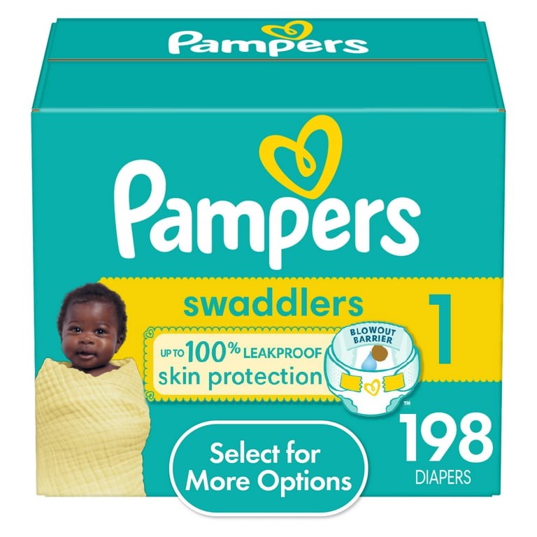Pampers swaddling size 1 pack of 198
