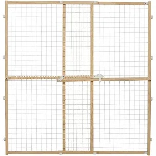 MidWest Homes for Pets Wire Mesh Pet Safety Gate, 44 Inches Tall & Expands 29-50 Inches Wide, Large