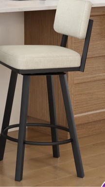 Amoriah Swivel Counter & Bar Stool with Vinyl Upholstery