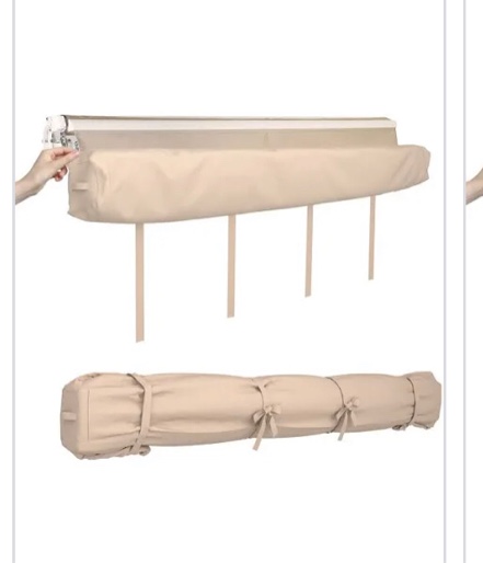 retractable awning cover protective cover storage bag beige SS14144KK