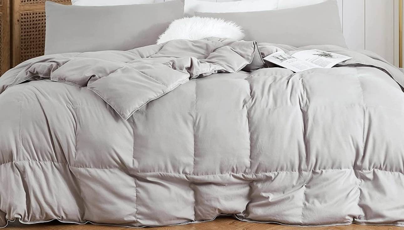 Snorze® Cloud Comforter Set - Coma Inducer® Oversized Bedding in Silver Cloud ( ALASKA KING )