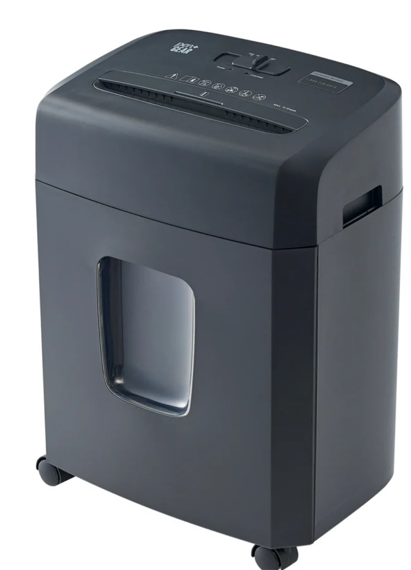 Pen+Gear 10-Sheet Cross-cut Paper/Credit Card Shredder with 4 Gallon Bin, Black,Home and Office Use