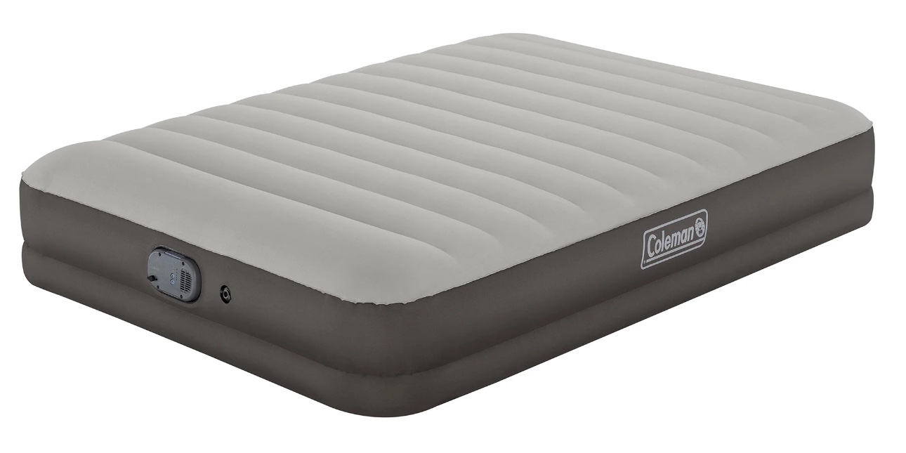 Coleman AlwayzAire Tough Guard Air Mattress Queen 14" with Rechargeable Dual Pump