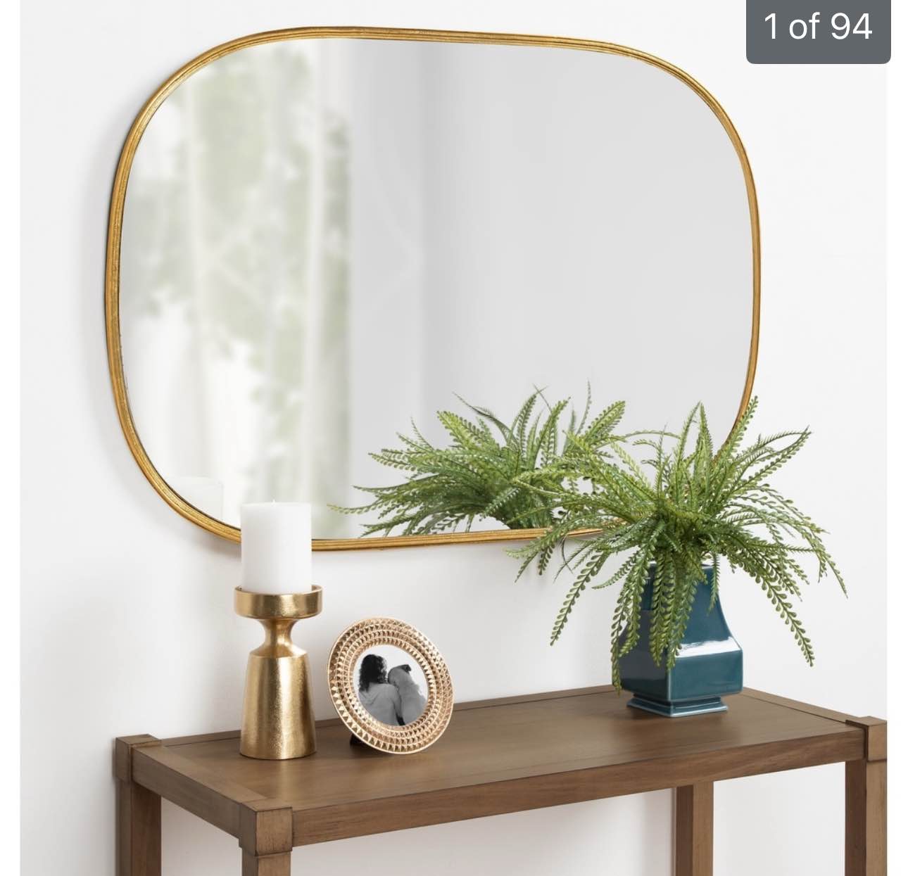 Kate and Laurel Caskill Capsule Framed Wall Mirror