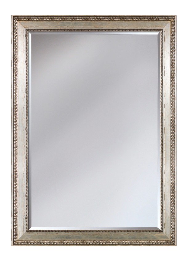 La Pastiche Versailles Silver King Framed Wall Mirror - 26" x 36"