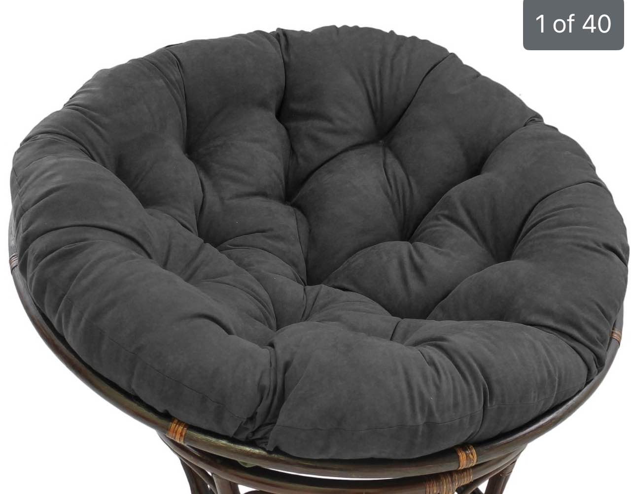 Microsuede Indoor Papasan Cushion (44-inch) (Cushion Only)