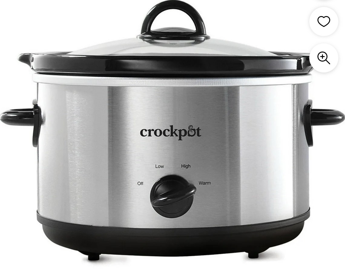 Crock-Pot 4.5 Quart Manual Slow Cooker SCR450-S Silver