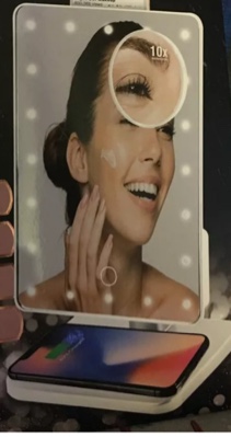 Vivitar Vlogging LED Vanity Mirror With Bluetooth Speaker And Wireless Charging