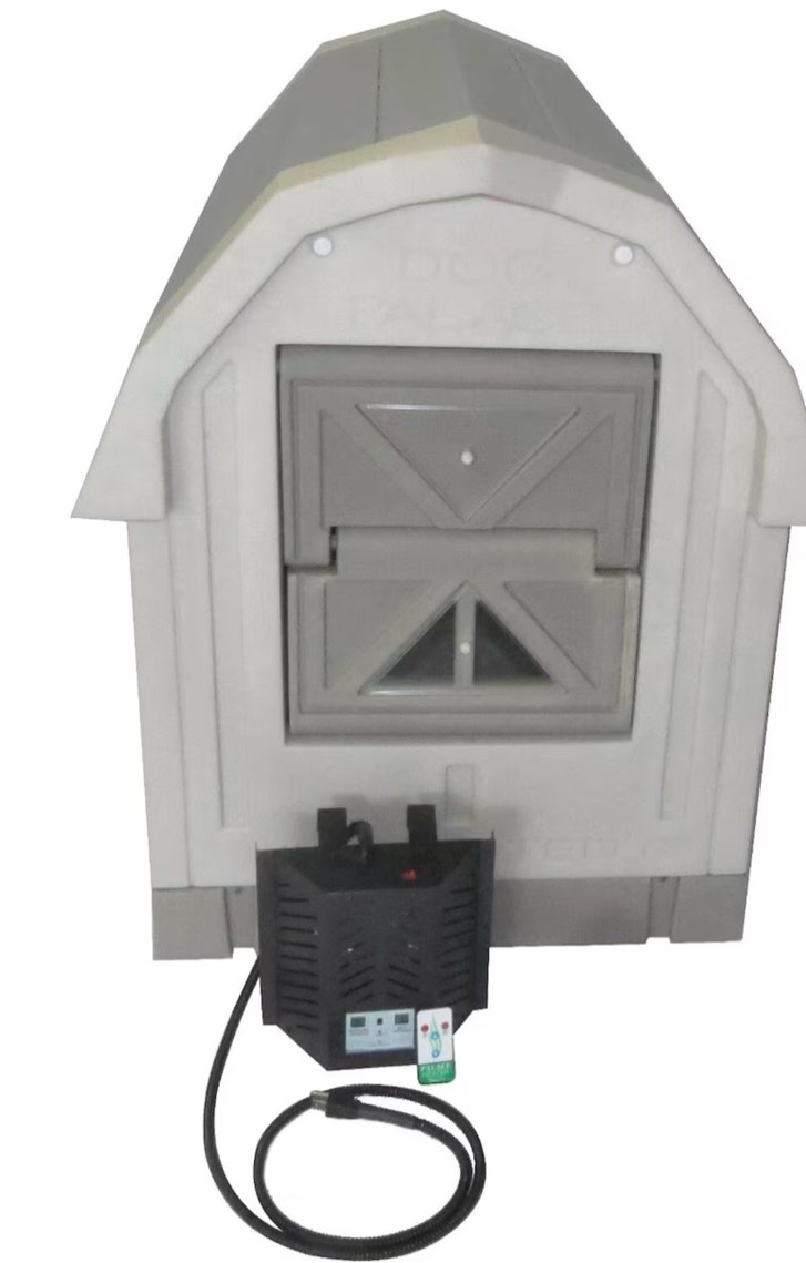 Dog Palace Insulated Heated Dog House, Grey/Taupe, Incomplete Box 1 of 2 only