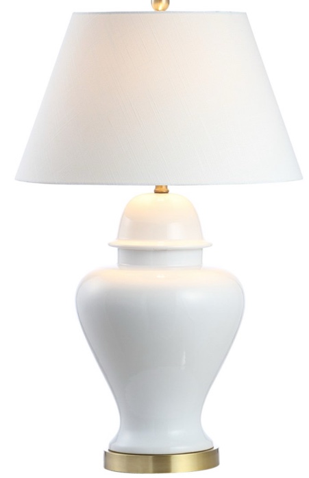 Jonathan Y Lighting Jyl6619 Sagwa 33" Tall Led Table Lamp - White