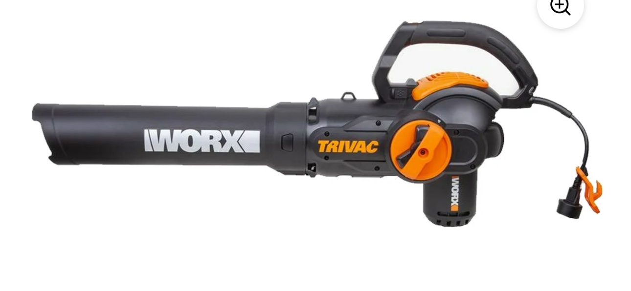 Worx WG512 3 in 1 Trivac 2 Speed Corded Electric Leaf Blower Mulcher Yard Vacuum