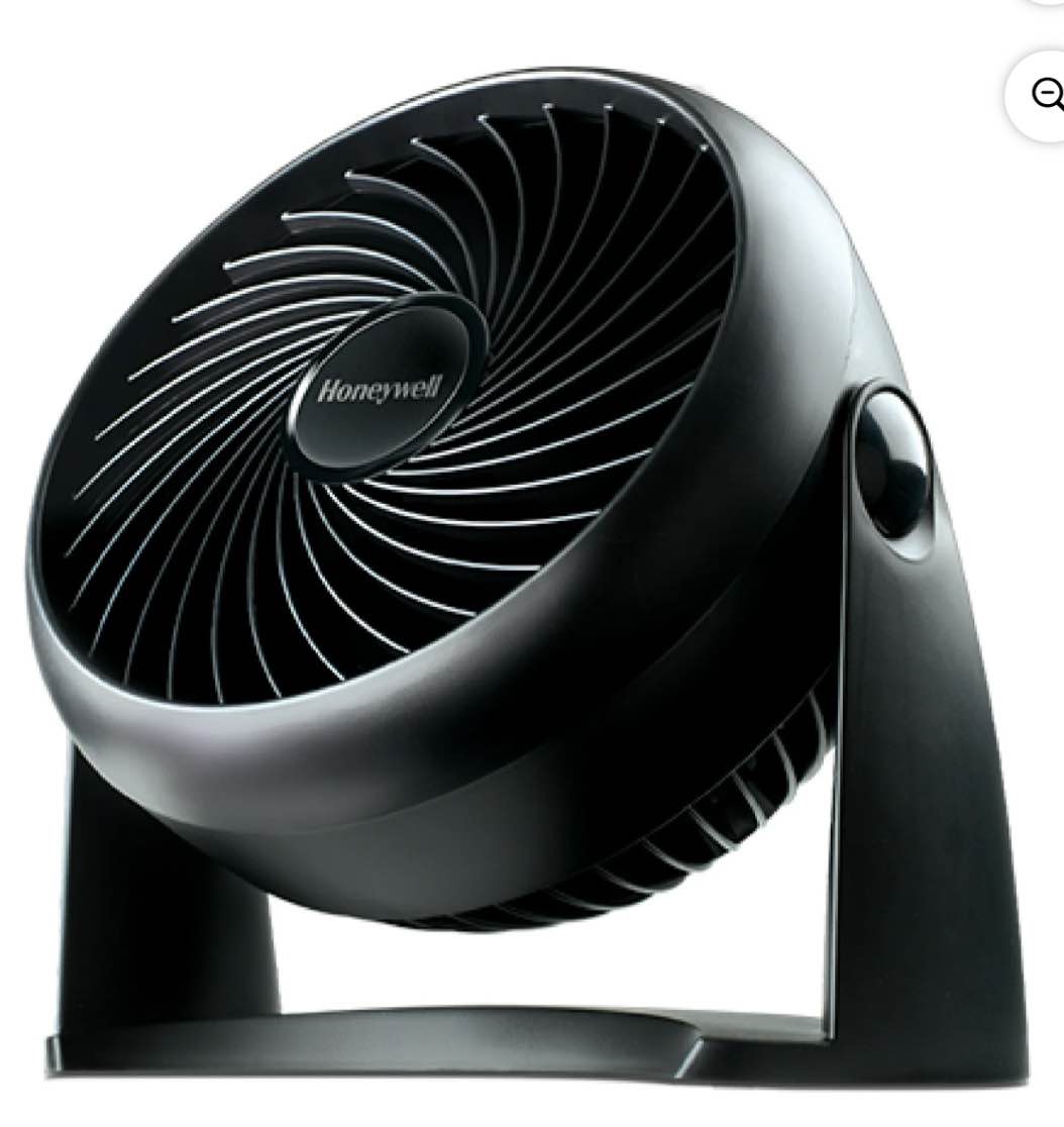 Honeywell Turbo Force Air Circulator Personal Fan, New, Black, W 8.94" x H 10.9" x L 6.3", HT900