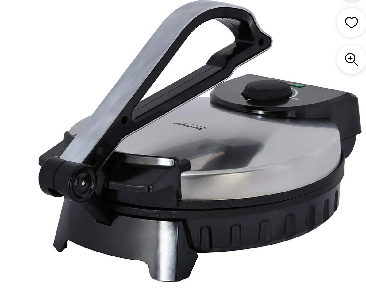 Brentwood  TS-128 Stainless Steel Non-Stick Electric Tortilla Maker, 10-Inch