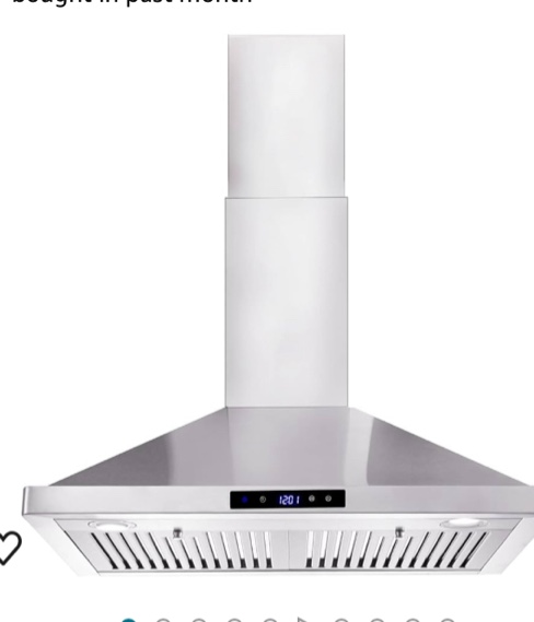Wall Mount Range Hood 30 inch Kitchen Hood 700 CFM with Ducted/Ductless Convertible Duct, Touch Control, Permanent Filters, Stainless Steel, 3 Speed Exhaust Fan, LED Light