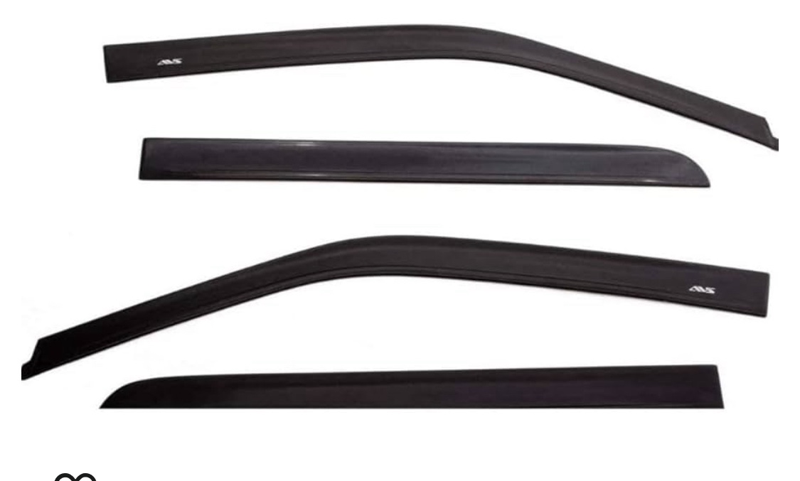 Auto Ventshade [AVS] In-Channel Ventvisor / Rain Guards | Fits 2019 - 2024 Chevrolet/GMC Silverado/Sierra 1500, (2022 LTD)2020-2024 Silverado/Sierra 2500 HD/3500 HD Crew Cab- Smoke, 4 pcs. | 194805