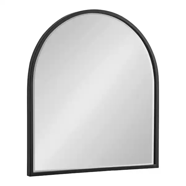 Kate and Laurel McLean Arch Metal Framed Wall Mirror - 32x36 - Black