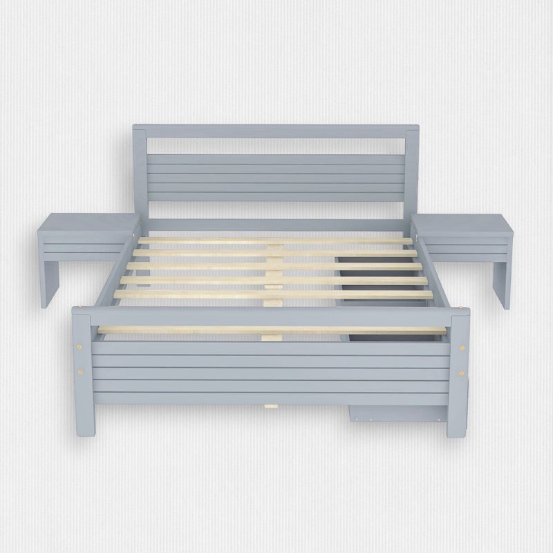 Bed Frame with 2 Bedside Tables & 2 Underbed Drawers