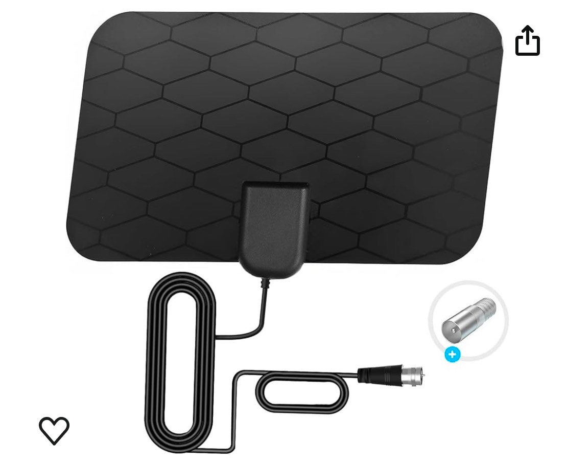 Digital TV Antenna,Antenna for Smart TV,360°Reception,Support 4K 1080p Smart Television,Detachable Signal Amplifier-Signal Booster-HDTV Antenna 10ft Coaxial HDTV Cable, Portable HD TV Antenna Indoor