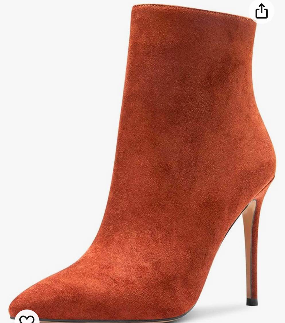 Castamere Womens High Heel Ankle Boots Pointed Toe Slip-on Buckle Stiletto Boot