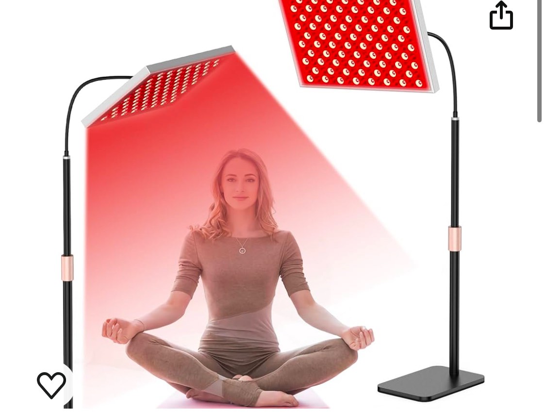 Red Light Therapy Light,30"-78" Height Free Adjustment,Near Infrared 850nm and Deep 660nm Combination Light Therapy with15/30/45/60Minutes Timing and for Blood Circulation,Pain Relief